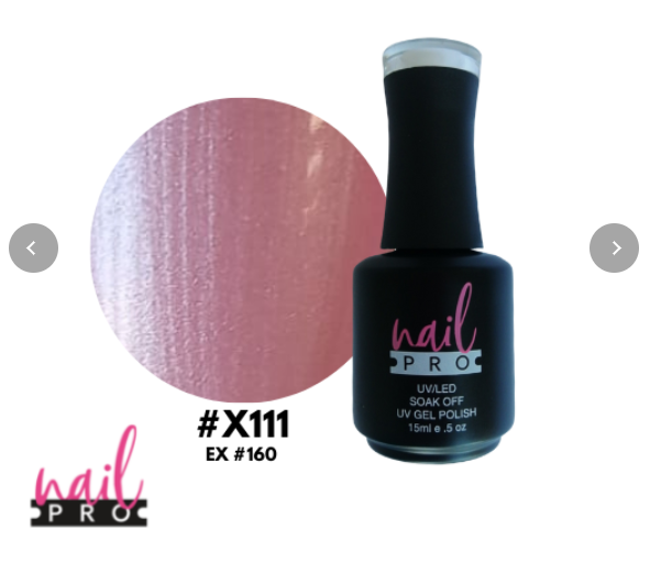 NAIL PRO Esmalte Permanente X111 (ex160) Rosado claro perlado