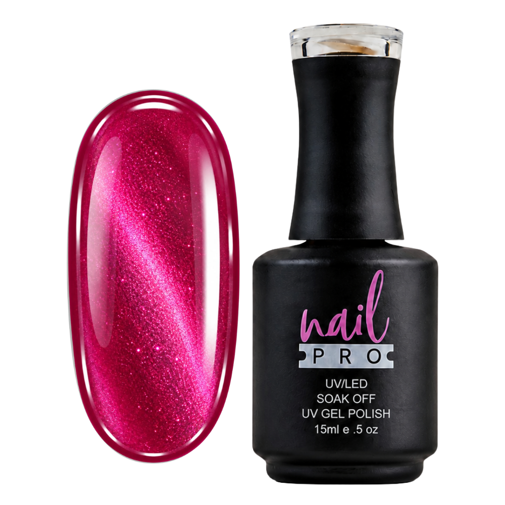 NAIL PRO Esmalte Ojo de Gato Fucsia CE