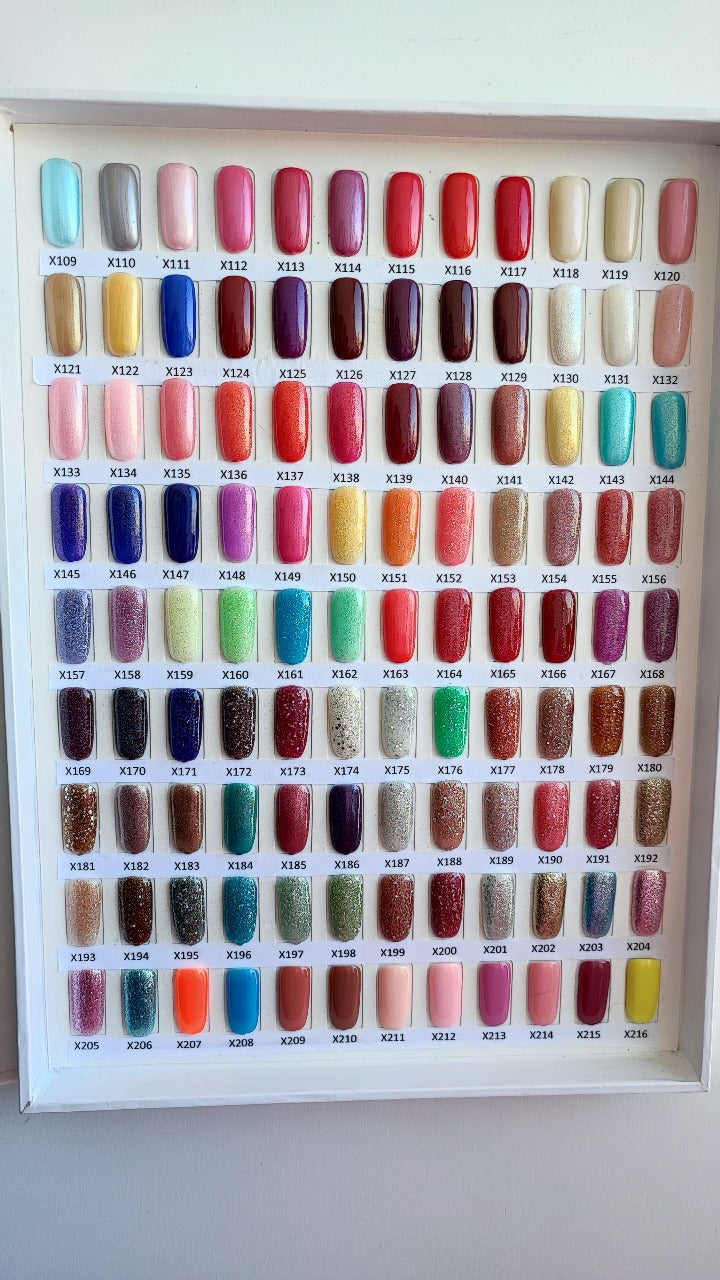NAIL PRO Esmalte Permanente X183 (ex269) Café olivo con micro glitter