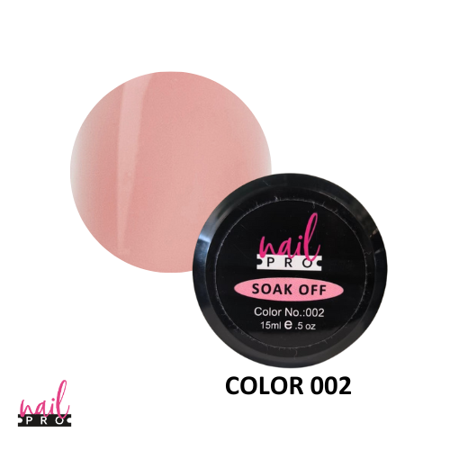 NAIL PRO Builder Gel 15ml - 002 Nude Pink