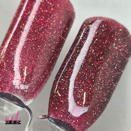 NAIL PRO Esmalte Permanente FLASH 007 REFLECTANTE Rojo