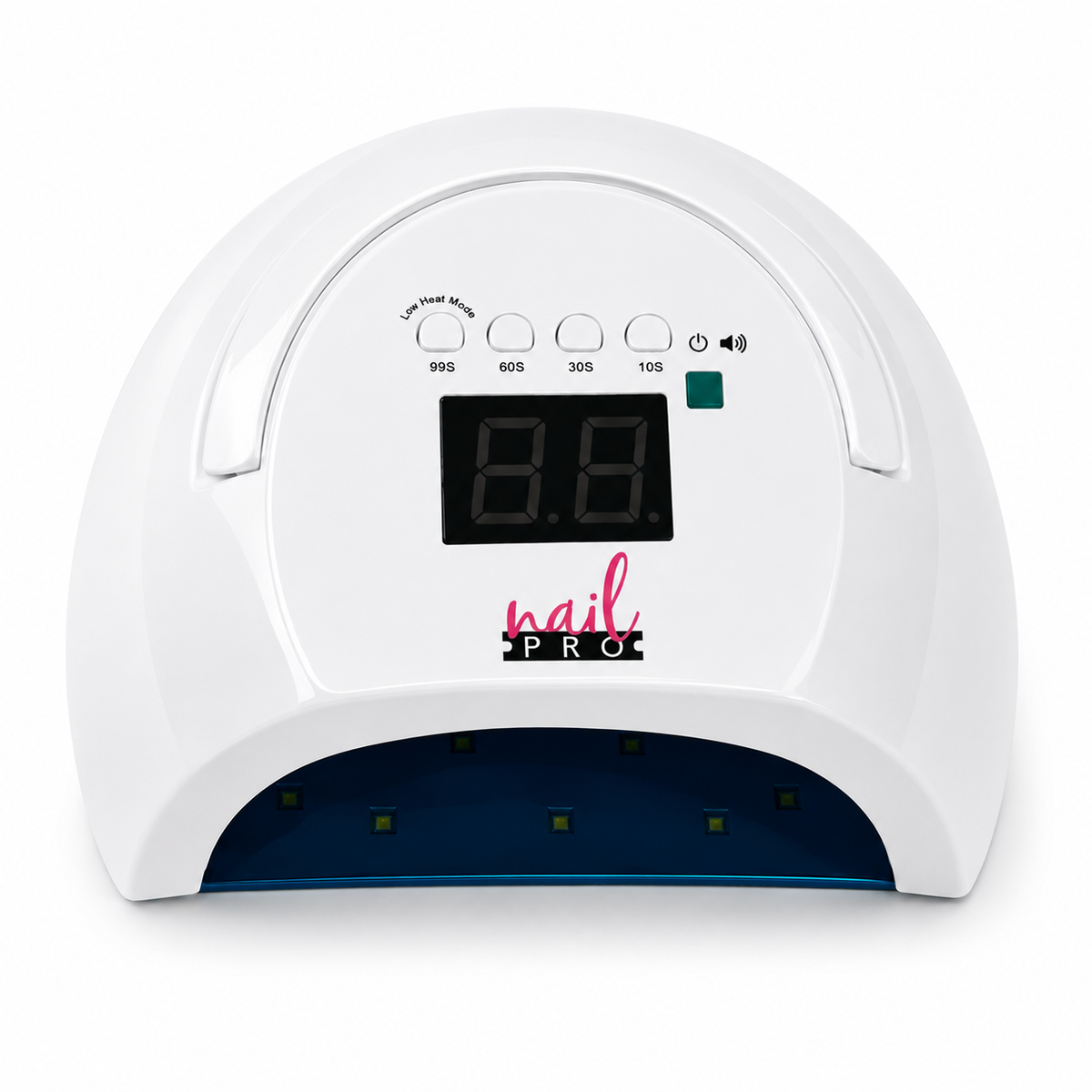 Lámpara Profesional Inalámbrica Nail Pro 80W LED/UV – Recargable con Sensor y Pantalla Digital