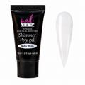 Nail Pro Polygel Shimmer Milky White — Acrigel para Extensiones