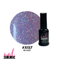 NAIL PRO Esmalte Permanente 8 ml X157 Morado pastel con micro glitter