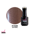 NAIL PRO Esmalte Permanente X183 (ex269) Café olivo con micro glitter