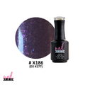 NAIL PRO Esmalte Permanente X186 (ex277) Morado con microglitter