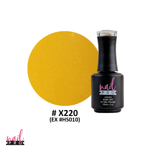 NAIL PRO Esmalte Permanente X220 (exHS010) Amarillo anaranjado