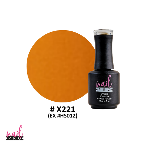 NAIL PRO Esmalte Permanente X221 (exHS012) Naranjo