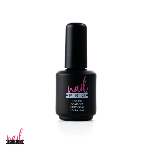 NAIL PRO Permanente Base Coat de 15ml, ideal para fijar el color de esmaltes permanentes.