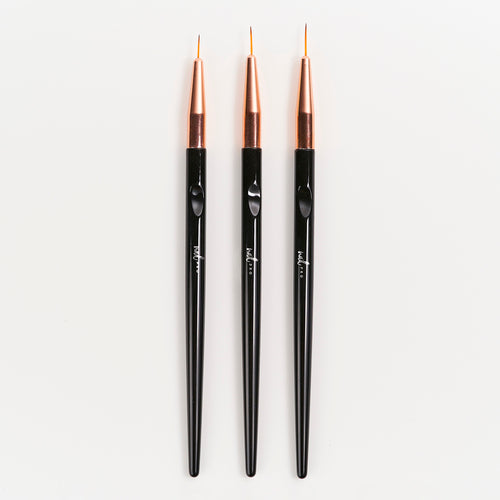 SET 3 PINCELES LINER NAIL PRO