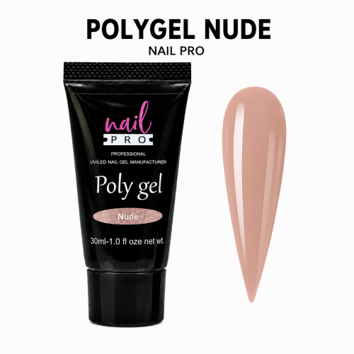 Nail Pro Polygel - Nude 30ml - Acrigel para Extensiones