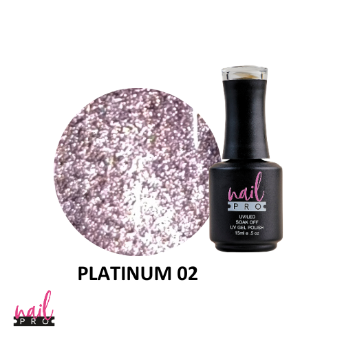 NAIL PRO Esmalte Ojo de Gato Platinum 02