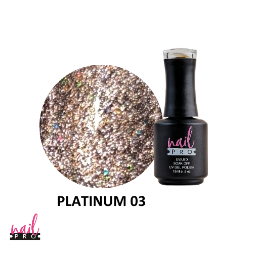 NAIL PRO Esmalte Ojo de Gato Platinum 03