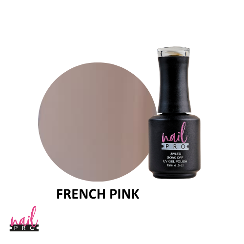 NAIL PRO Esmalte Permanente FRENCH PINK traslucido lechoso
