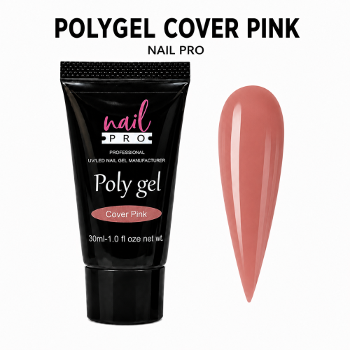 NAIL PRO Polygel - Cover Pink 30ml - Acrigel para Extensiones