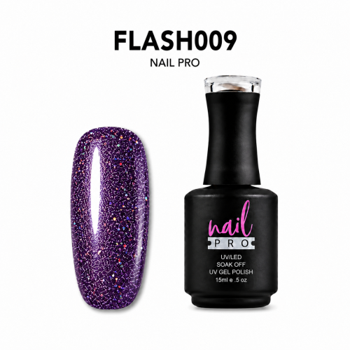 NAIL PRO Esmalte Permanente FLASH 009 REFLECTANTE