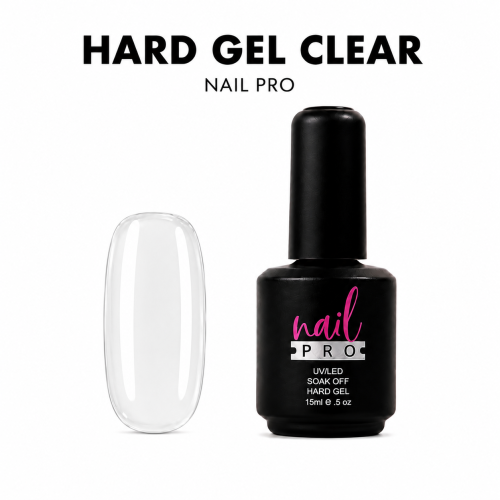 Nail Pro Hard Gel - Clear 15ml - Gel Constructor en botella