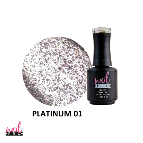 NAIL PRO Esmalte Ojo de Gato Platinum 01