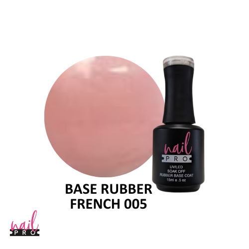 NAIL PRO BASE RUBBER 15 ml FRENCH005 Pink Lechoso