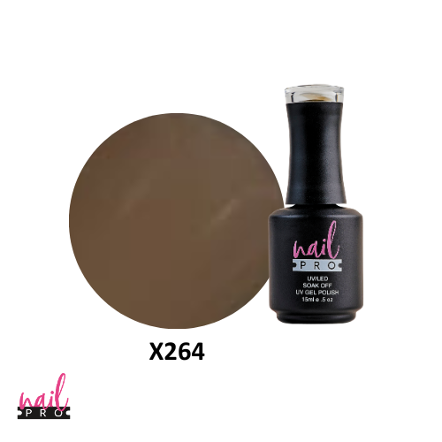 NAIL PRO Esmalte Permanente X264 Taupe Brown