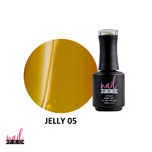 NAIL PRO Esmalte Permanente JELLY 05 Amarillo/Naranjo