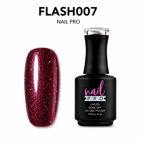 NAIL PRO Esmalte Permanente FLASH 007 REFLECTANTE