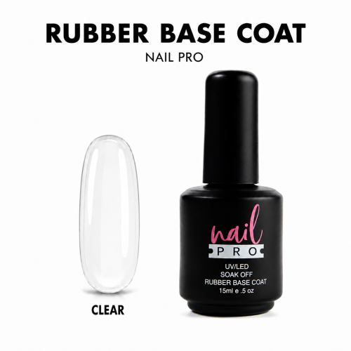 Nail Pro Base Rubber – Clear 15ml