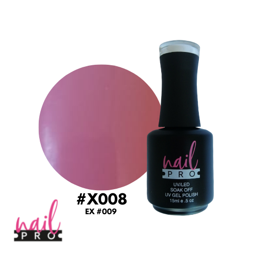 NAIL PRO Esmalte Permanente X008 (ex009)  Rosado Orquidea Claro