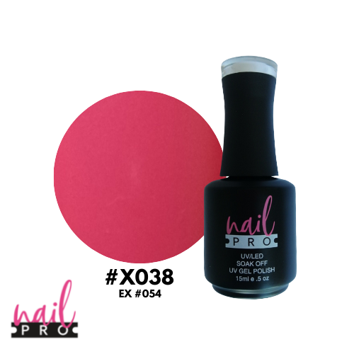 NAIL PRO Esmalte Permanente X038 (ex054) Watermelon Sandia oscuro