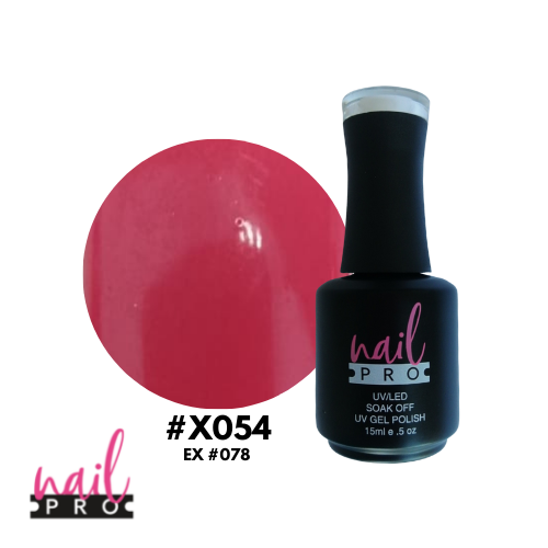 NAIL PRO Esmalte Permanente X054 (ex078) Rosado Fucsia